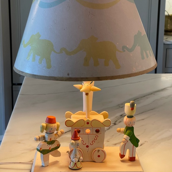 Adorable Vintage Nursery Lamp with Music Box and Nightlight by IRMI Originals - Picture 3 of 11